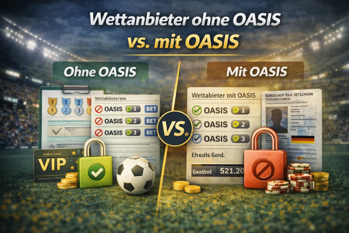 wettanbieter ohne oasis vs mit oasis unterschied vergleich deutschland